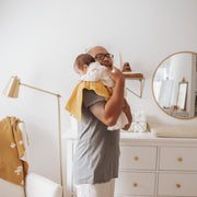Cotton Muslin Burp Cloth - Mustard