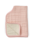 Cotton Muslin Burp Cloth - Rose Petal