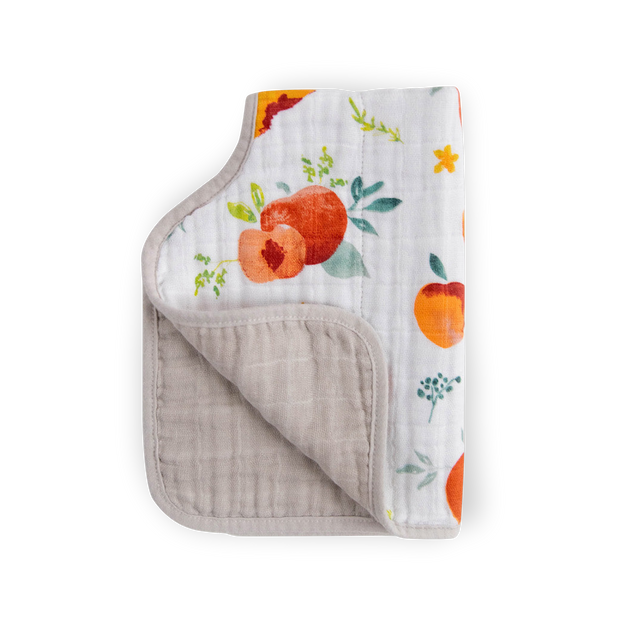 Cotton Muslin Burp Cloth - Georgia Peach