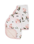 Organic Cotton Muslin Burp Cloth 2 Pack - Watercolor Floret + Rosie