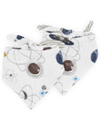 Cotton Muslin Reversible Bandana Bib 2 Pack - Planetary
