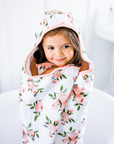 Toddler Hooded Towel - Watercolor Roses