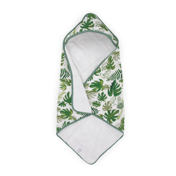 Infant Hooded Towel - Tropical Leaf