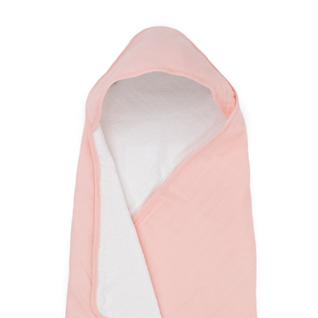 Infant Hooded Towel - Rose Petal
