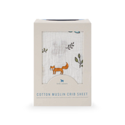 Cotton Muslin Crib Sheet - Forest Friends