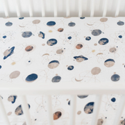Cotton Muslin Crib Sheet - Planetary