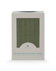 Cotton Muslin Crib Sheet - Fern