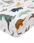 Cotton Muslin Changing Pad Cover - Dino Friends