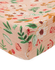 Cotton Muslin Changing Pad Cover - Vintage Floral