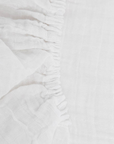 Organic Cotton Muslin Crib Sheet - White