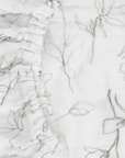 Organic Cotton Muslin Crib Sheet - Pencil Floral
