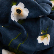 Deluxe Muslin Baby Quilt - White Anemone
